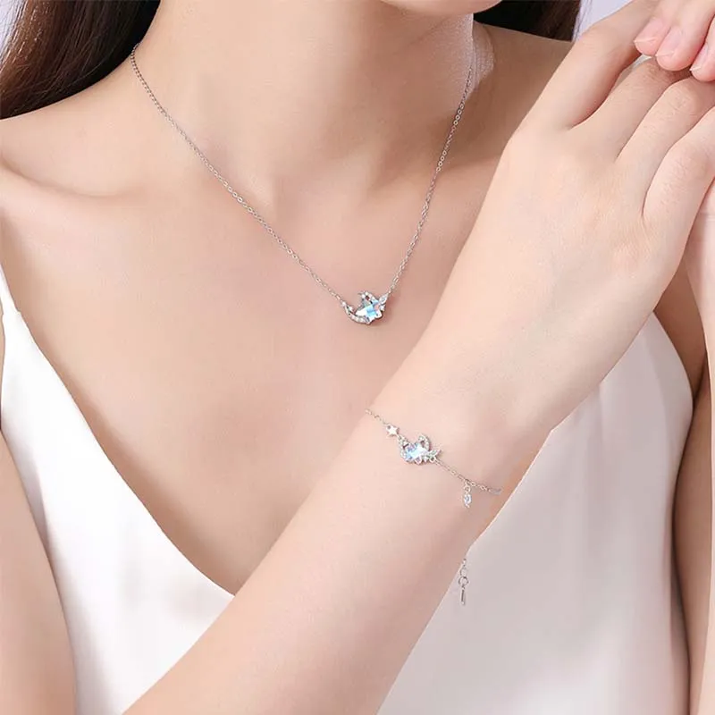 Xuanman S925 Silver Necklaces Women's-3