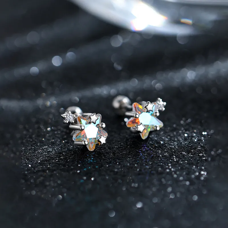 Xuanman S999 Fine Silver Stud Earrings Unisex-3