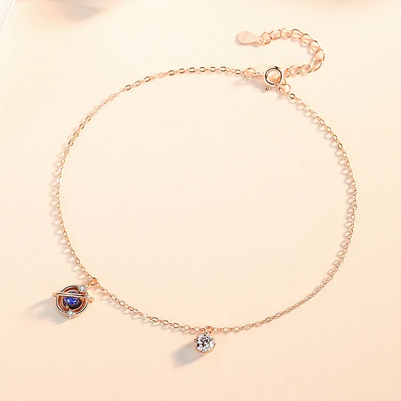 Xuanman S925 Silver Anklets Women's-3