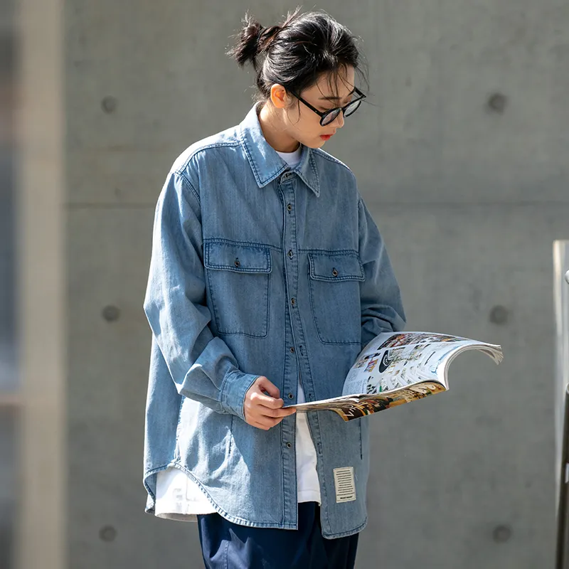 URBAN STANDARD Shirt Unisex Light Blue-2