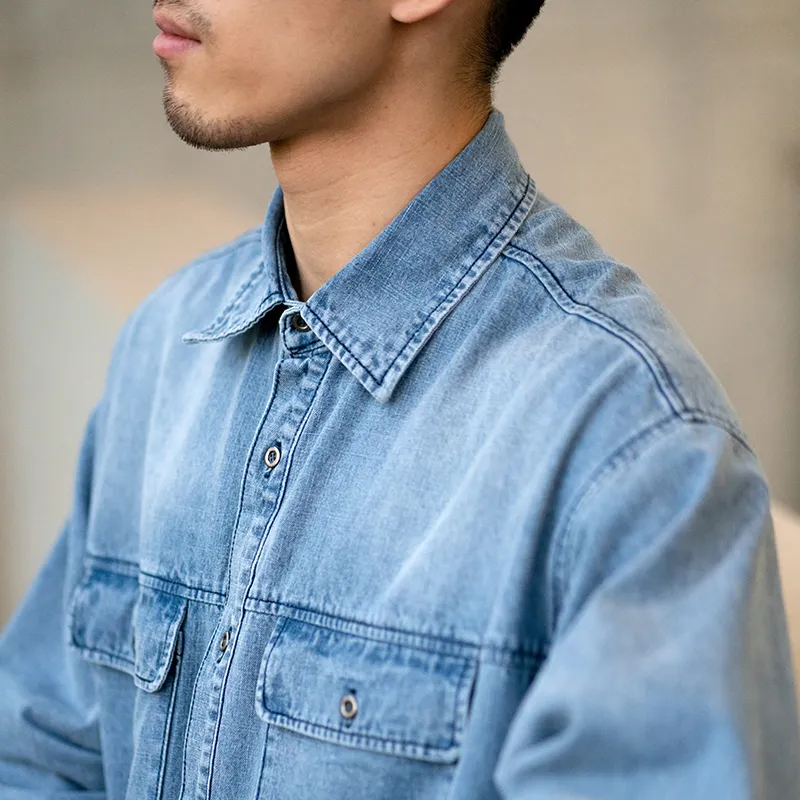 URBAN STANDARD Shirt Unisex Light Blue-5