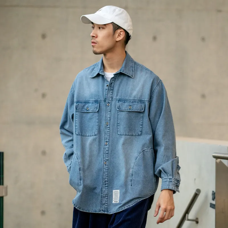 URBAN STANDARD Shirt Unisex Light Blue-4