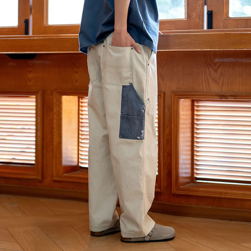 URBAN STANDARD Cargo Pants Men's Ecru-3