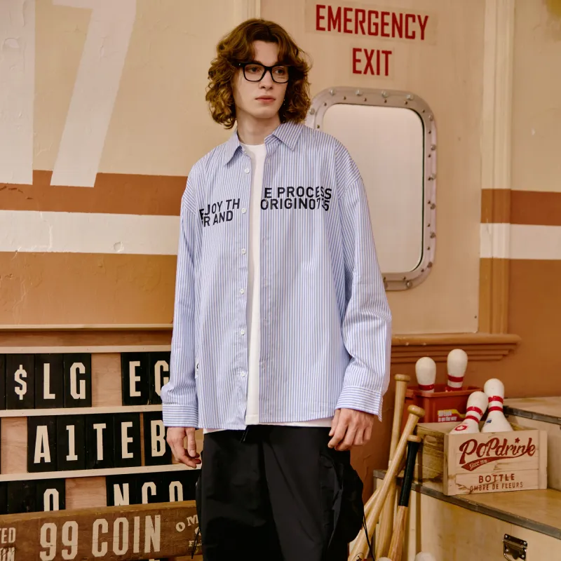 PFR AND Shirts Unisex Blue Stripes-4