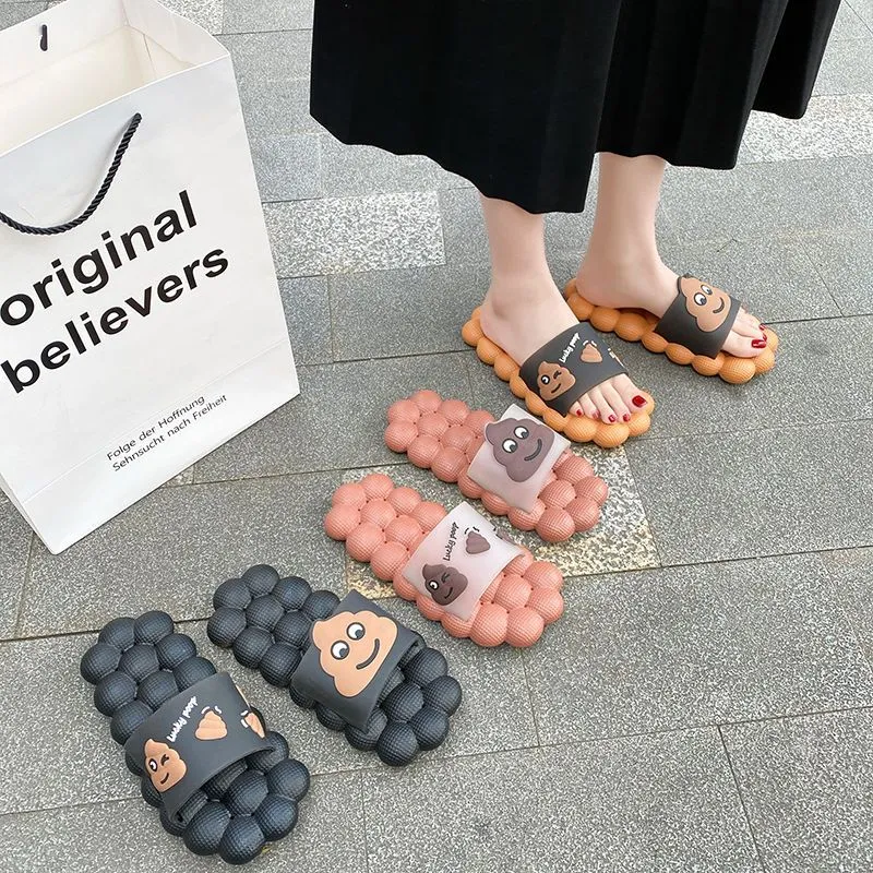 Pan-Porcelain Squat Slippers Summer Individual Home Slip-Resistant Massage Couple Home Slippers-4