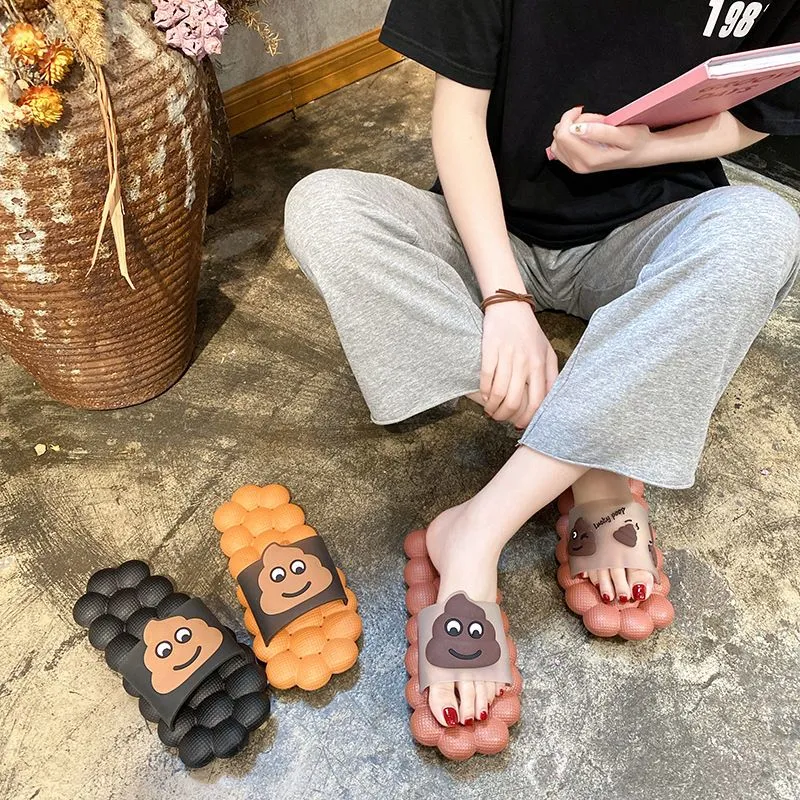 Pan-Porcelain Squat Slippers Summer Individual Home Slip-Resistant Massage Couple Home Slippers-2