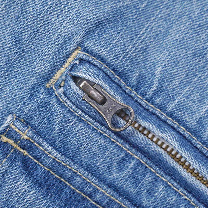 YKHD Denim Jacket Unisex Light Blue-6