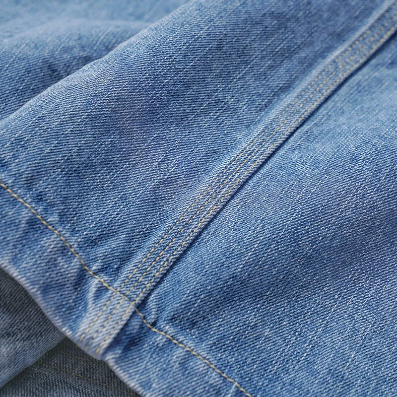 YKHD Denim Jacket Unisex Light Blue-3
