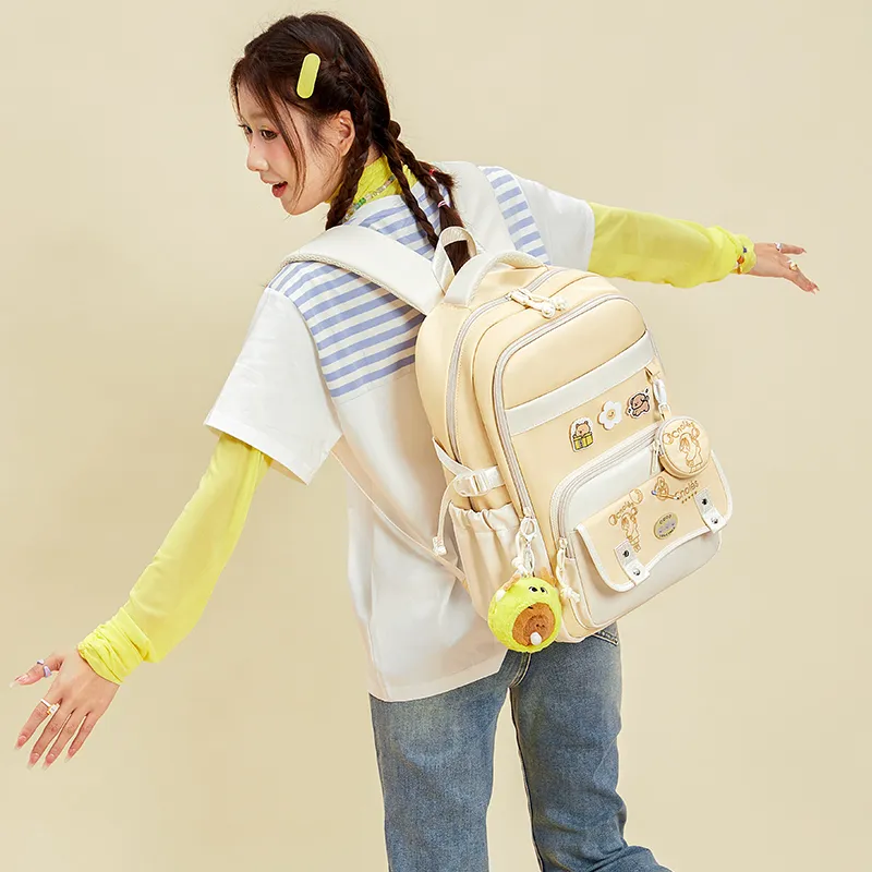 CNOLES Fabric Backpack Large Size Women's Multicolor-7