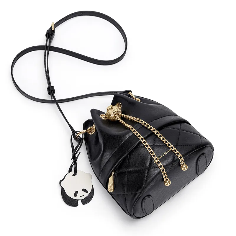 CNOLES Synthetic Leather Shoulder Bag, Crossbody Bag Women's Visa Black-2