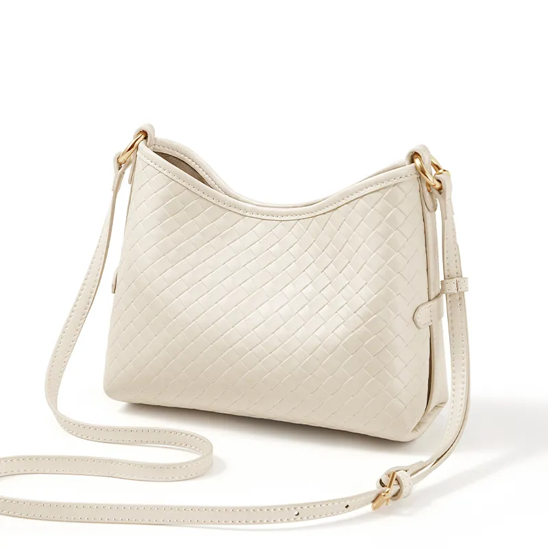 CNOLES Synthetic Leather Shoulder Bag, Crossbody Bag Regular Women's White-3