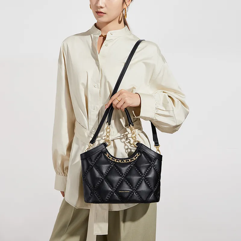 CNOLES Synthetic Leather Crossbody Bag, Handbag Regular Women's Visa Black-5