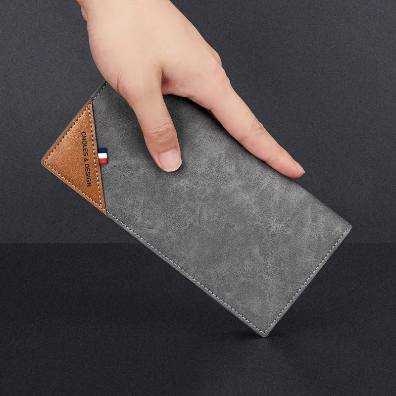 CNOLES Cow Leather Wallet Regular Men's Dreamy Gray-7
