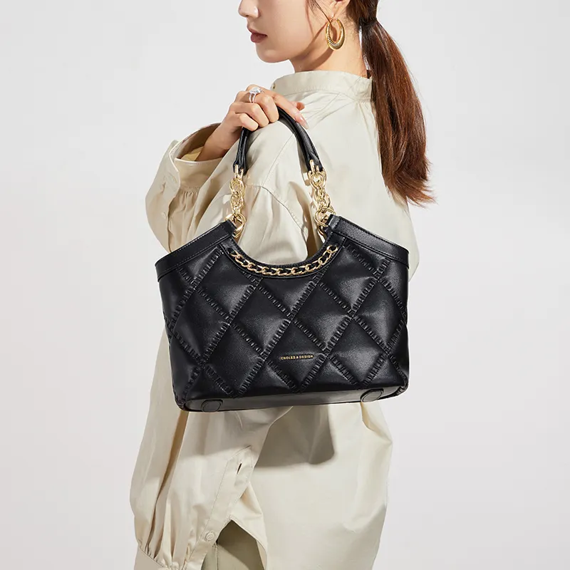 CNOLES Synthetic Leather Crossbody Bag, Handbag Regular Women's Visa Black-4