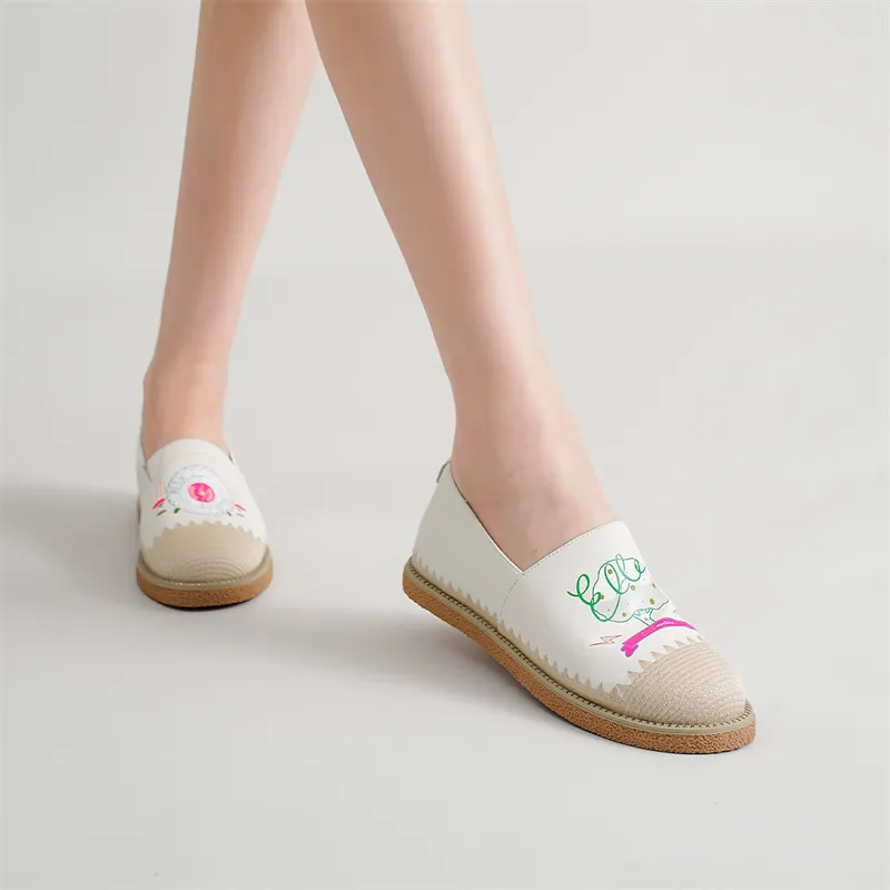 ELLE Explore The Ego Collaboration Capsule Series. Espadrilles Women's Beige-5