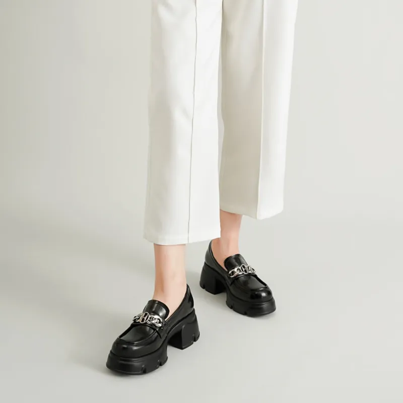 ELLE Loafers Women's Black-6