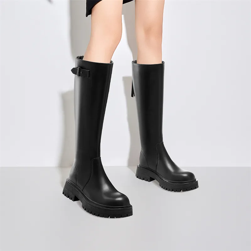 ELLE Knee high Boots 5cm Women's-3