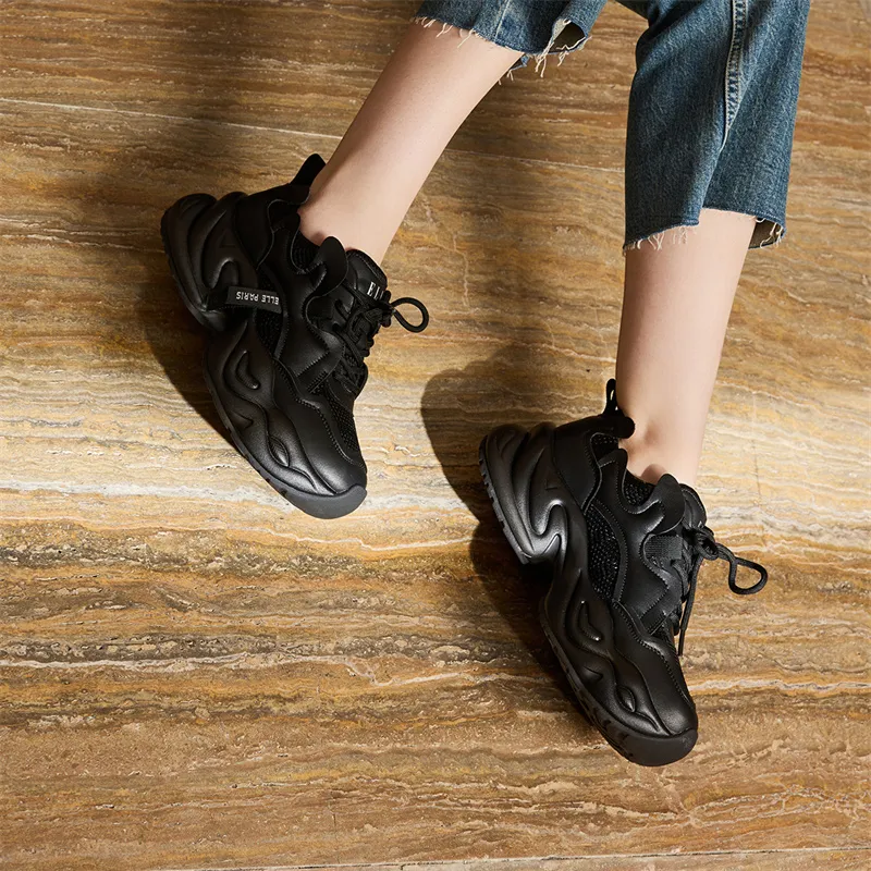 ELLE Low Top Chunky Sneakers Women's-11