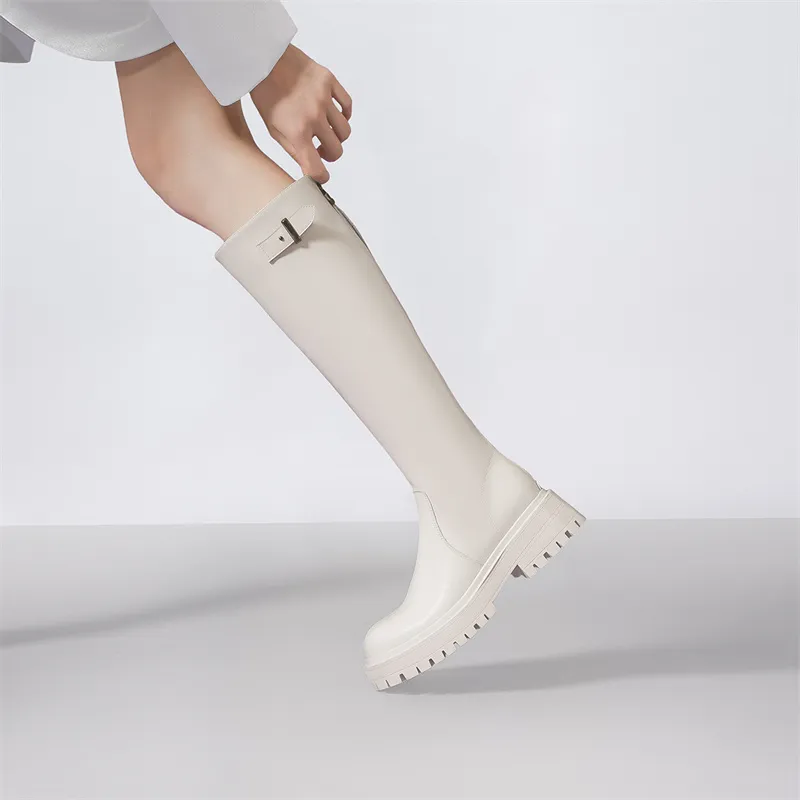 ELLE Knee high Boots 5cm Women's-7