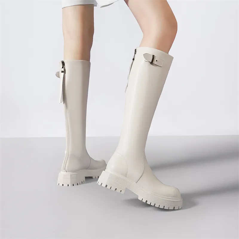ELLE Knee high Boots 5cm Women's-6