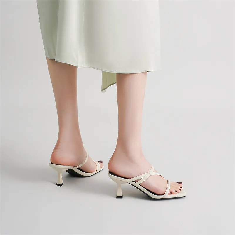 ELLE One Strap Sandals 6.5cm Women's-19