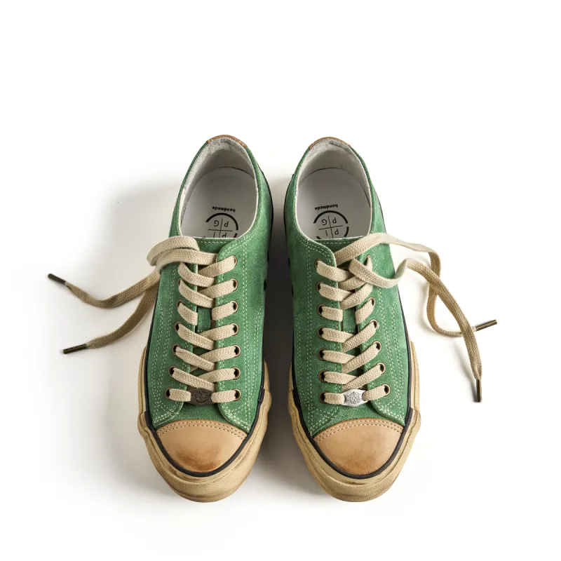 PIPG Cushioning Anti Slip Wear Resistant Breathable Lightweight Coverage Low Top Casual Shoes Unisex Grass Green-2
