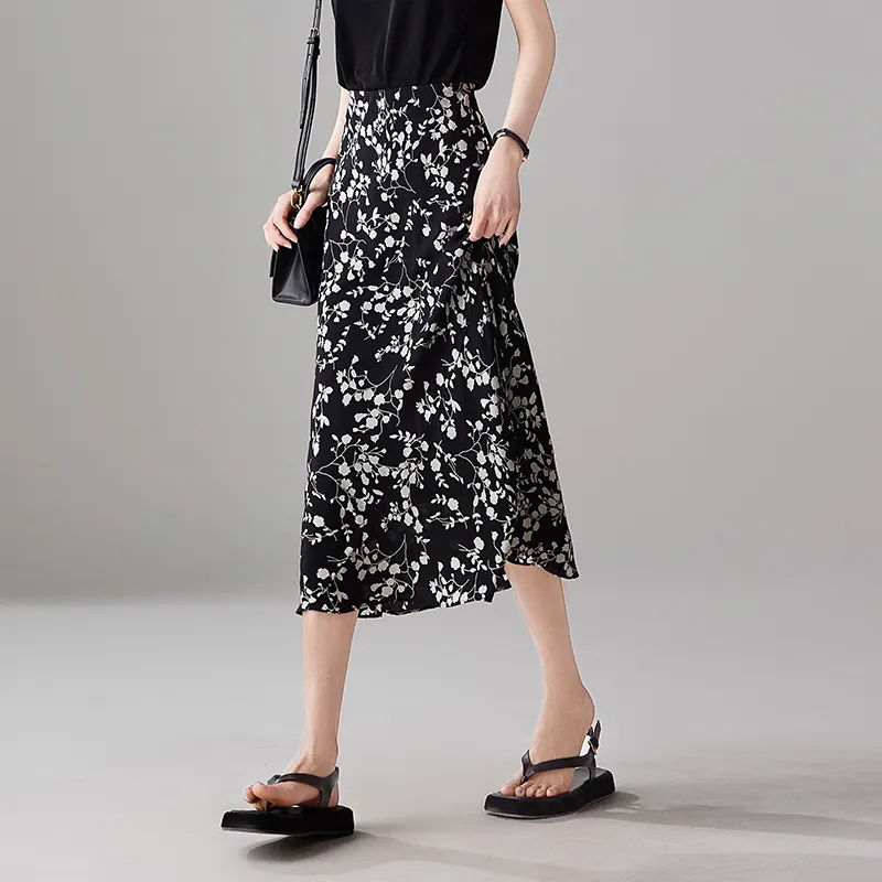 LUYOUYE Casual Long Skirt Women's-1
