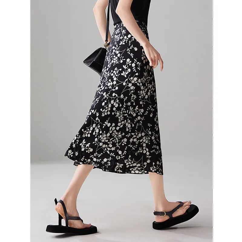 LUYOUYE Casual Long Skirt Women's-2