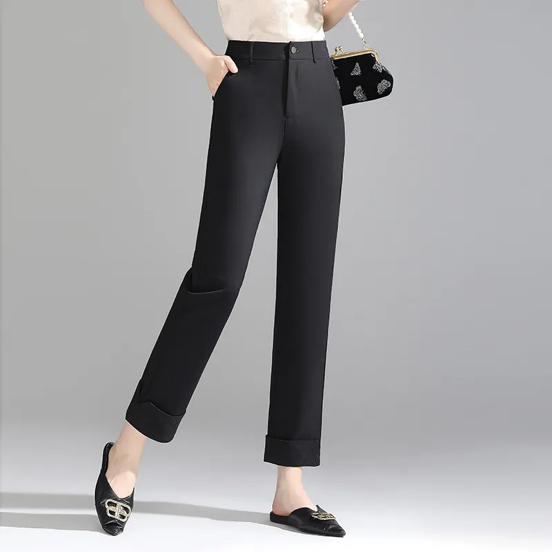 LUYOUYE Casual Pants Women's Black-2