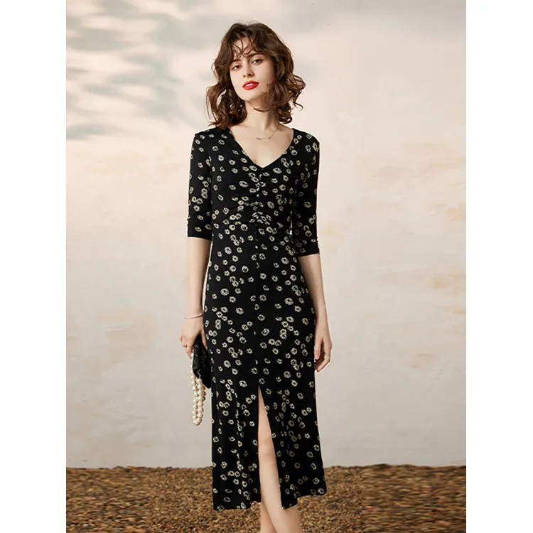 LUYOUYE Short Sleeved Dress Women's-2