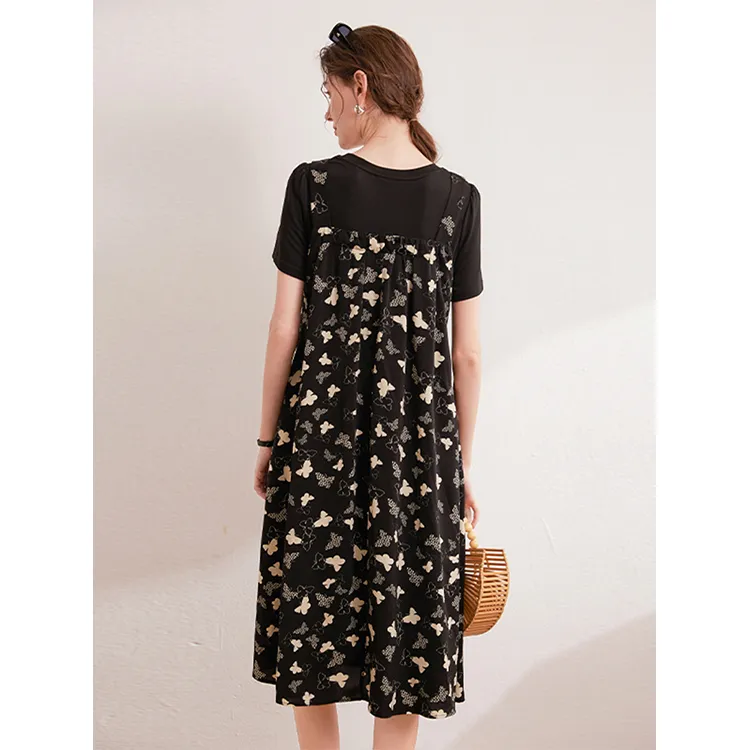 LUYOUYE Short Sleeved Dress Women's-1