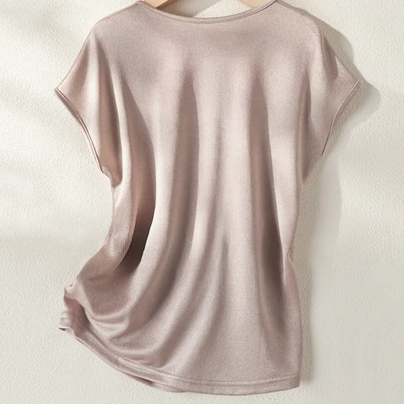 LUYOUYE T Shirts Women's Dusty Pink-1