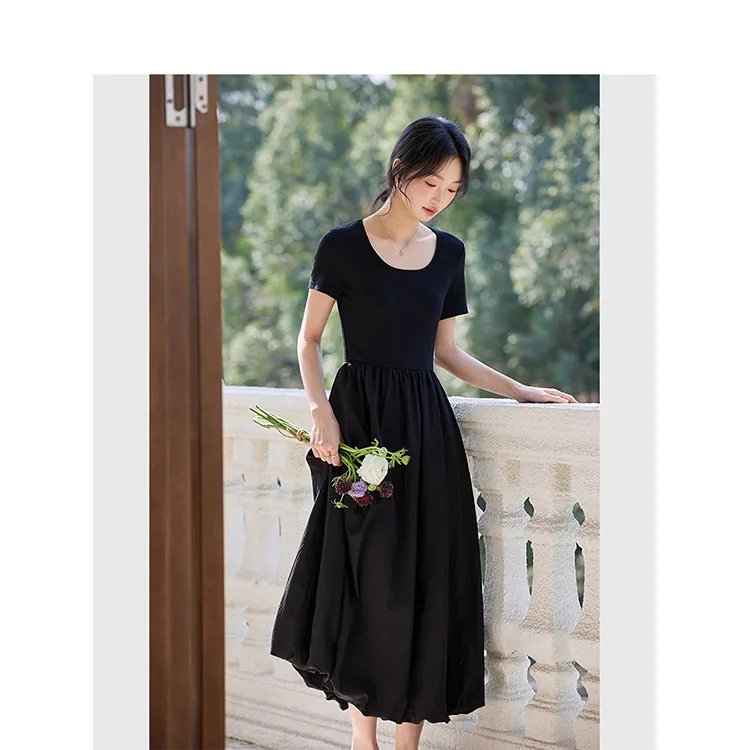LUYOUYE Short Sleeved Dress Women's-3