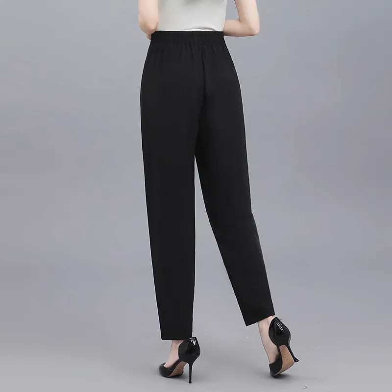 LUYOUYE Casual Pants Women's Black-4