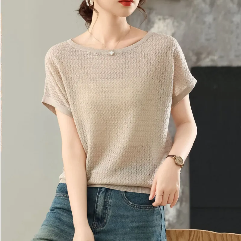 LUYOUYE Batwing Sleeve T Shirt Women's-7