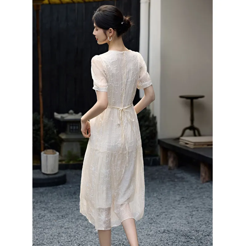 LUYOUYE Short Sleeved Dress Women's-3