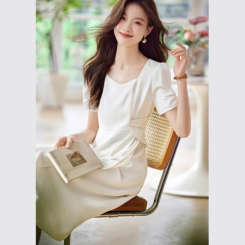 LUYOUYE Short Sleeved Dress Women's-4