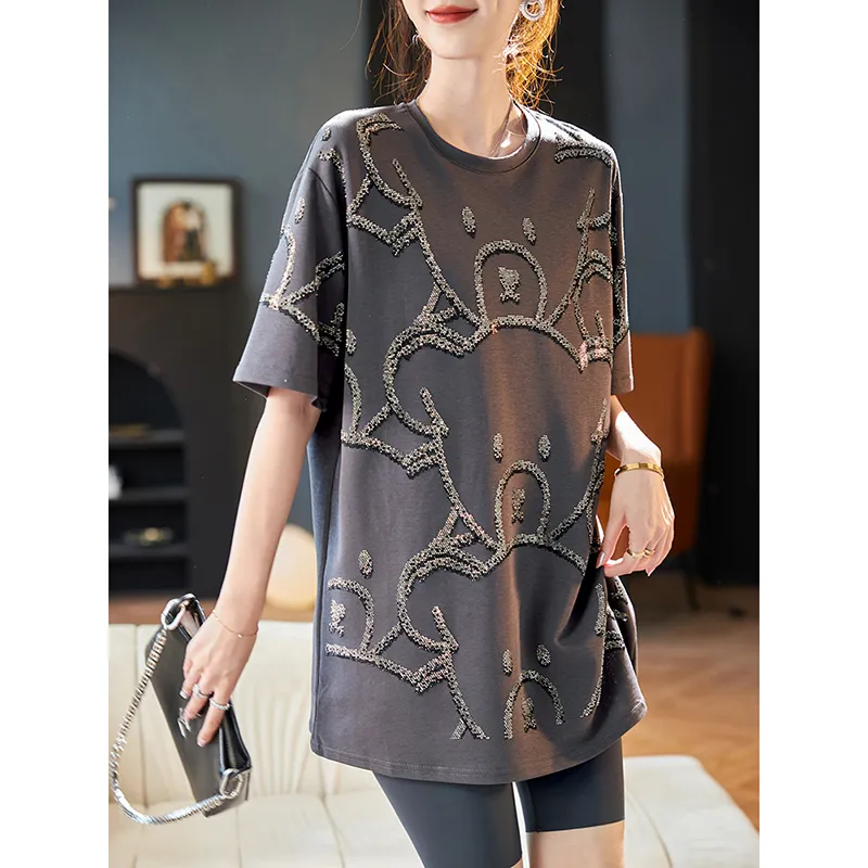 LUYOUYE Raglan Sleeve T Shirt Women's-1