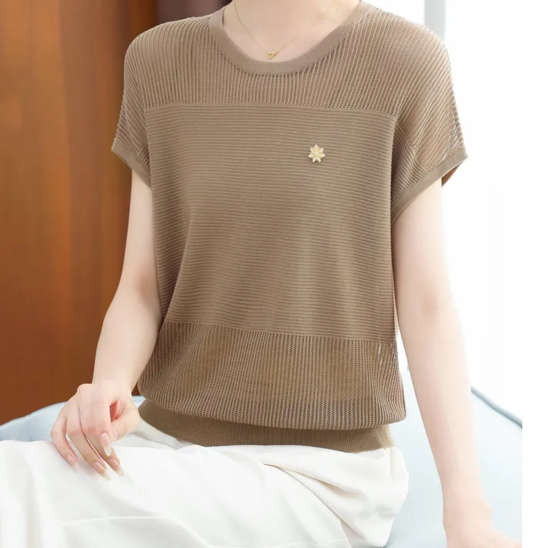 LUYOUYE Batwing Sleeve T Shirt Women's-4