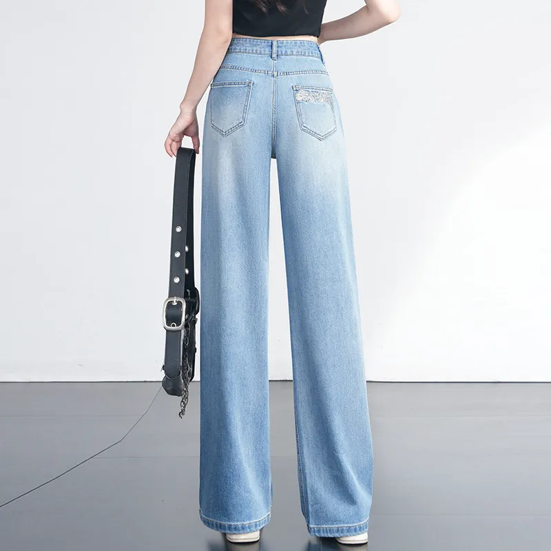 LUYOUYE Jeans Women's Blue-3
