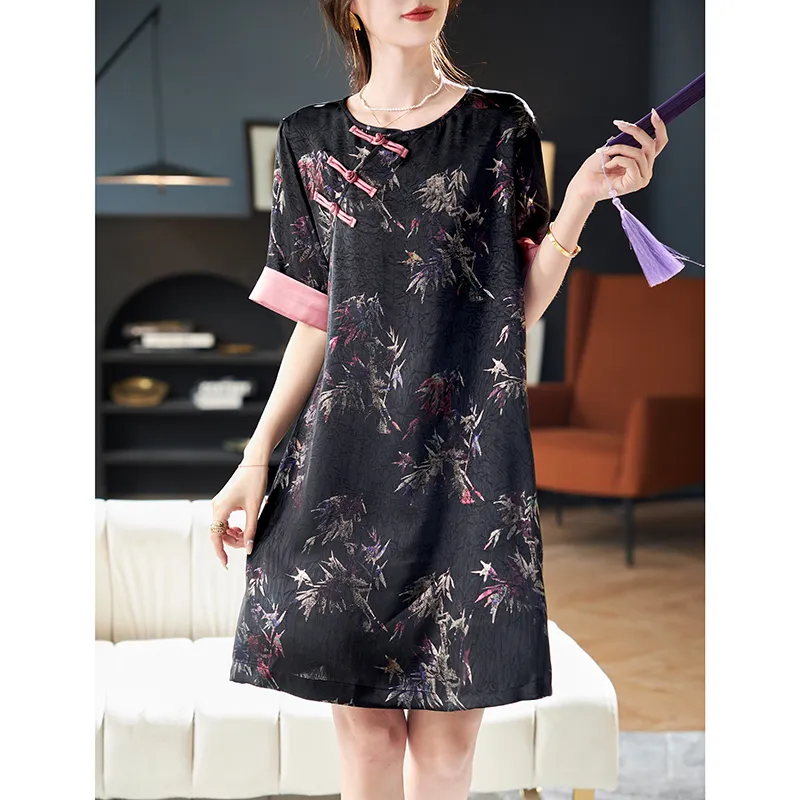 LUYOUYE Short Sleeved Dress Women's-1