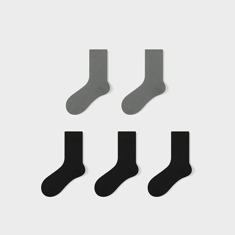 LUYOUYE Mid Calf Socks Men's 5 Pack-8