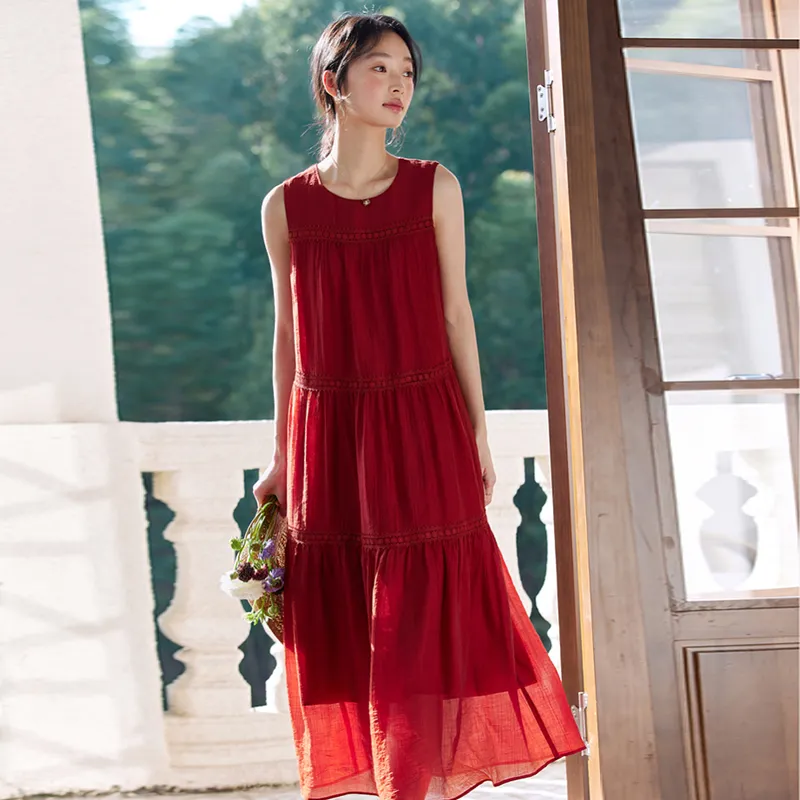 LUYOUYE Sleeveless Dress Women's-2