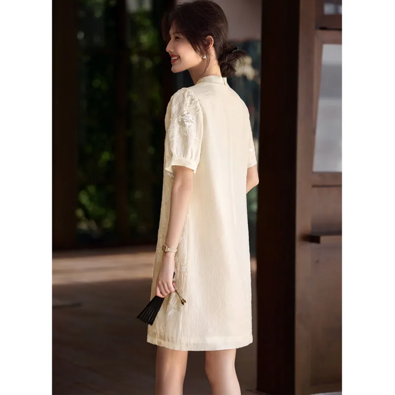 LUYOUYE Short Sleeved Dress Women's-4
