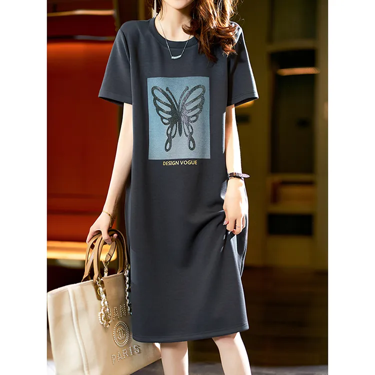 LUYOUYE Short Sleeved Dress Women's-8