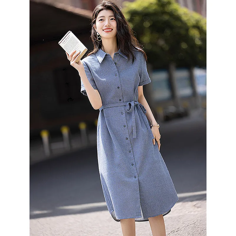 LUYOUYE Short Sleeved Dress Women's-4
