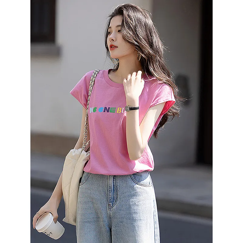 LUYOUYE T Shirts Women's Crystal Rose-3