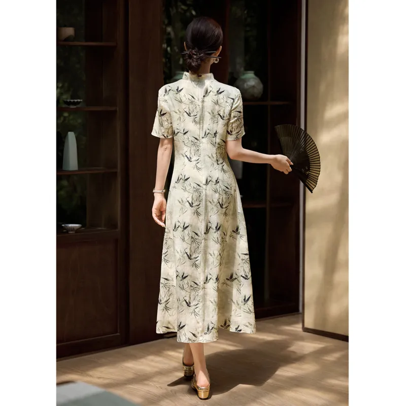 LUYOUYE Short Sleeved Dress Women's-5