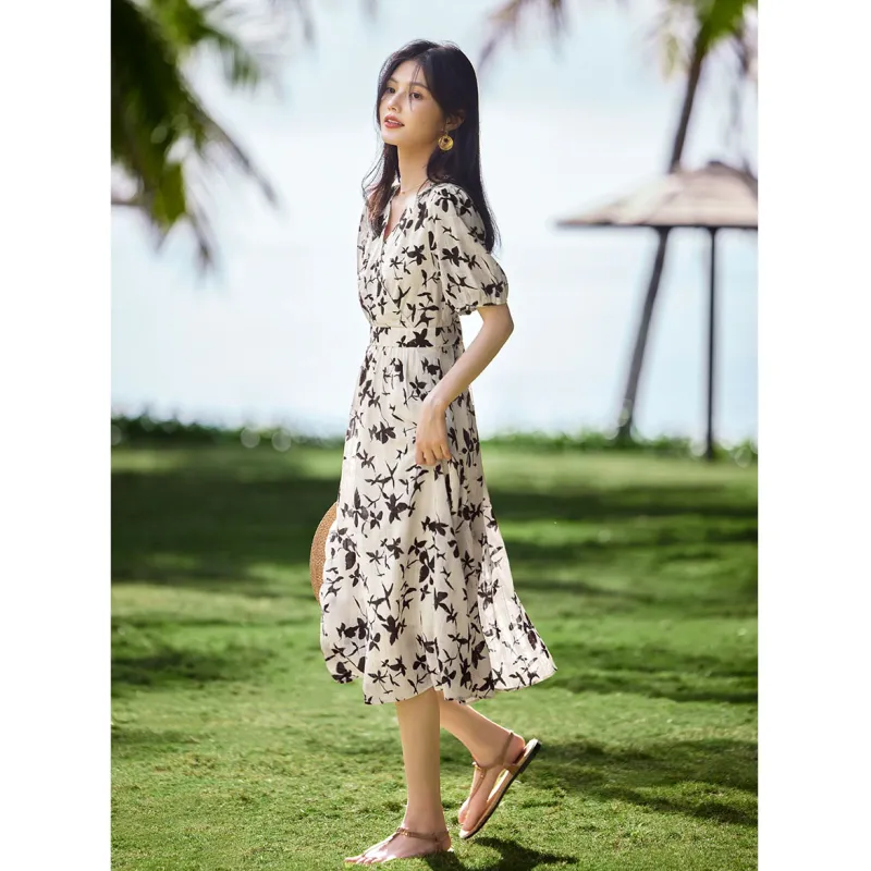 LUYOUYE Short Sleeved Dress Women's-4