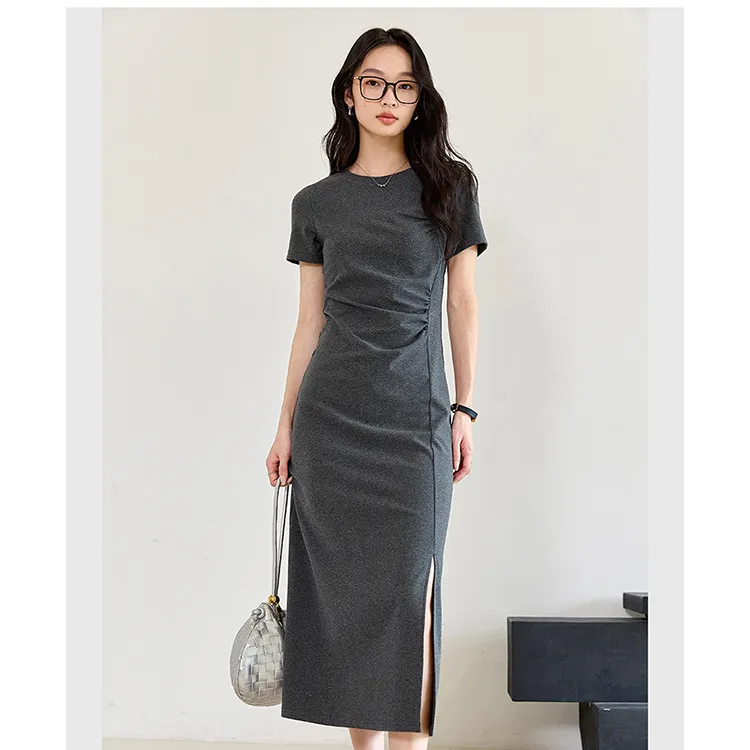LUYOUYE Short Sleeved Dress Women's-2